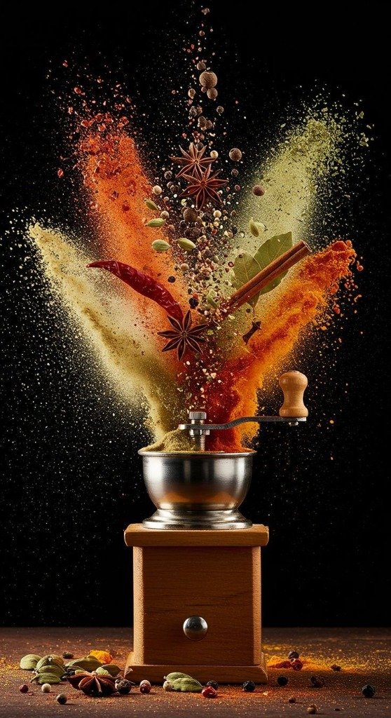 Spice Splash and Grinder